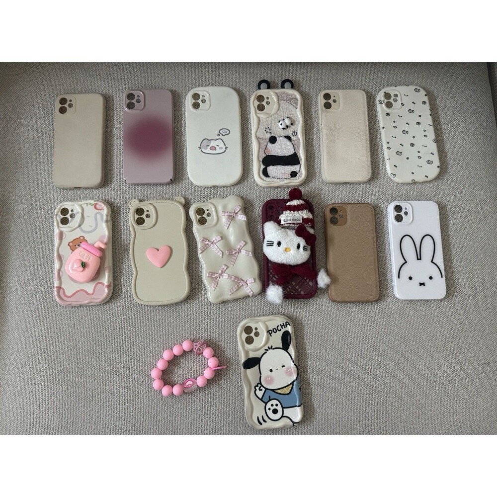 iPhone 11 Case Lot 13 Bundle Aesthetic Kawaii Coquette Sanrio Hello Kitty Miffy